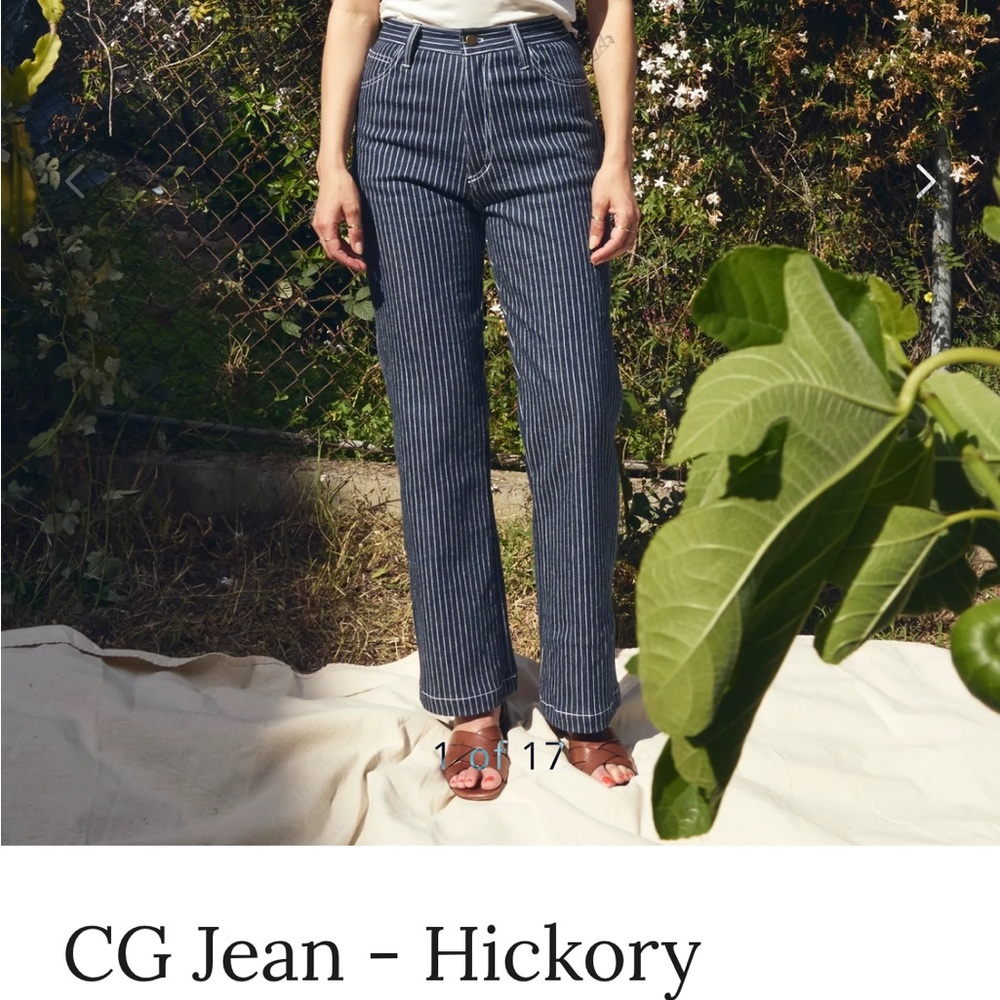 Striped Blue Women's Jeans